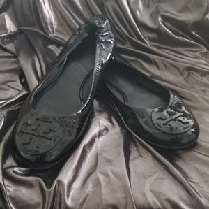 Tory Burch Patent Leather Ballet Shoes